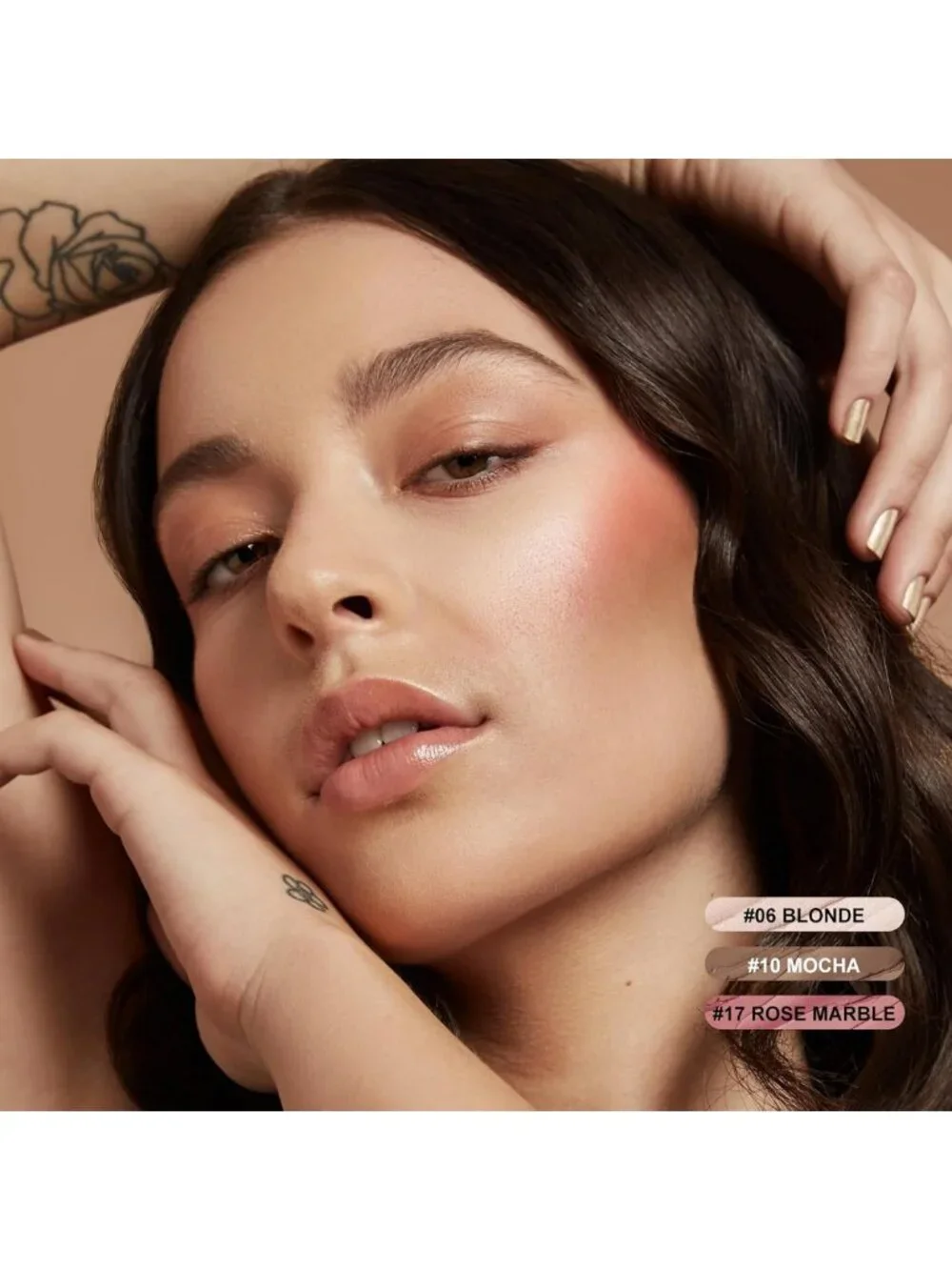 3 Pcs Cream Contour Sticks Set - Highlighter, Bronzer & Blush, Long-Wear Makeup